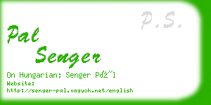 pal senger business card